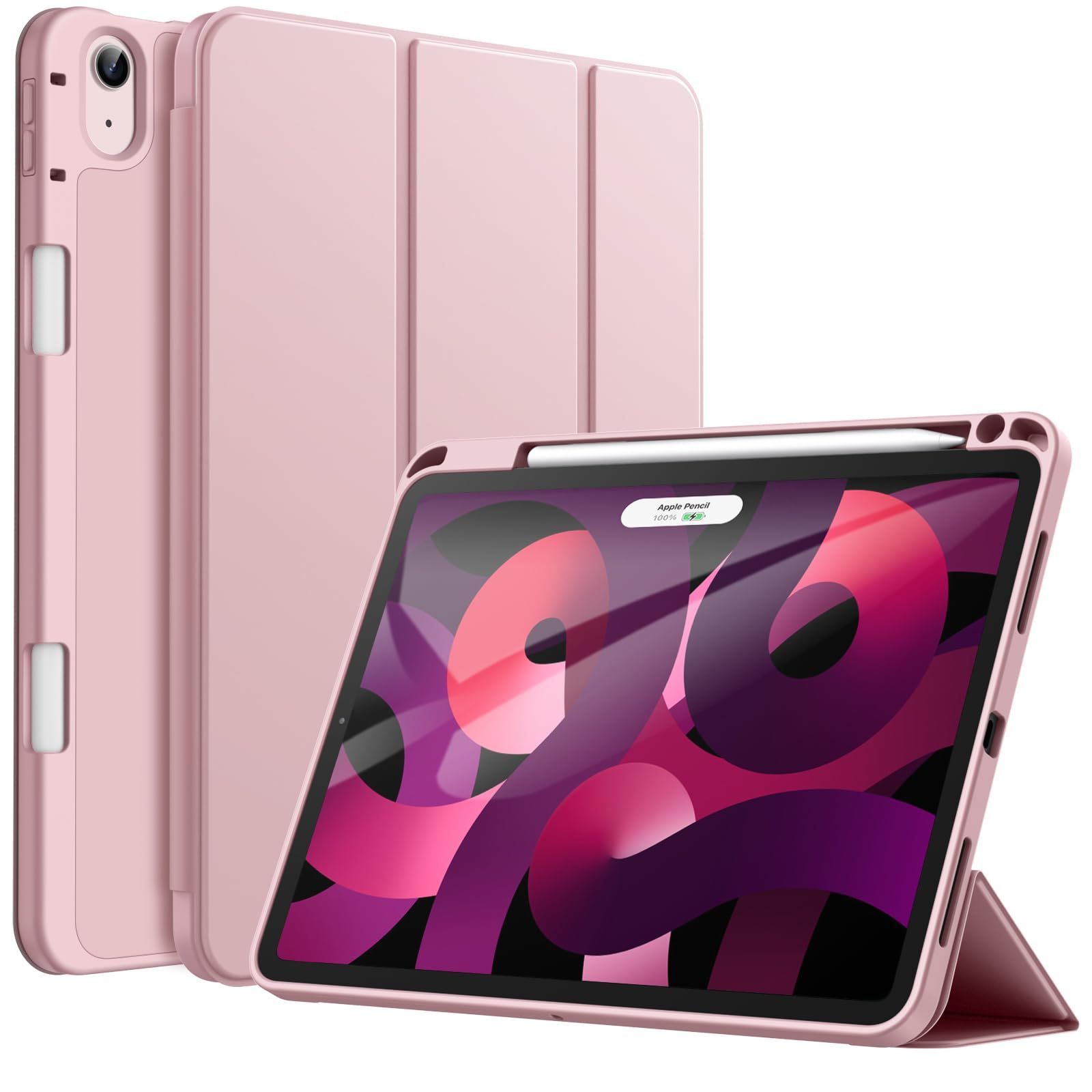 【美品】iPad Air ピンク 第5世代 Apple Pencil、ケース付き iPad Air 5/4 10.9