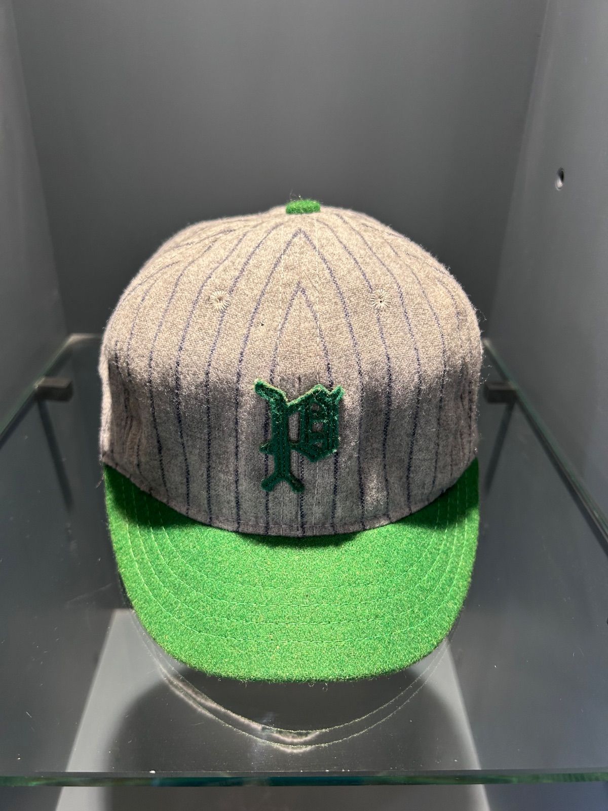 EBBETS FIELD ベースボールキャップ Rロゴ レトロ Ebbets Field Flannels Pロゴ ウール ベースボールキャップ USA製 7 1