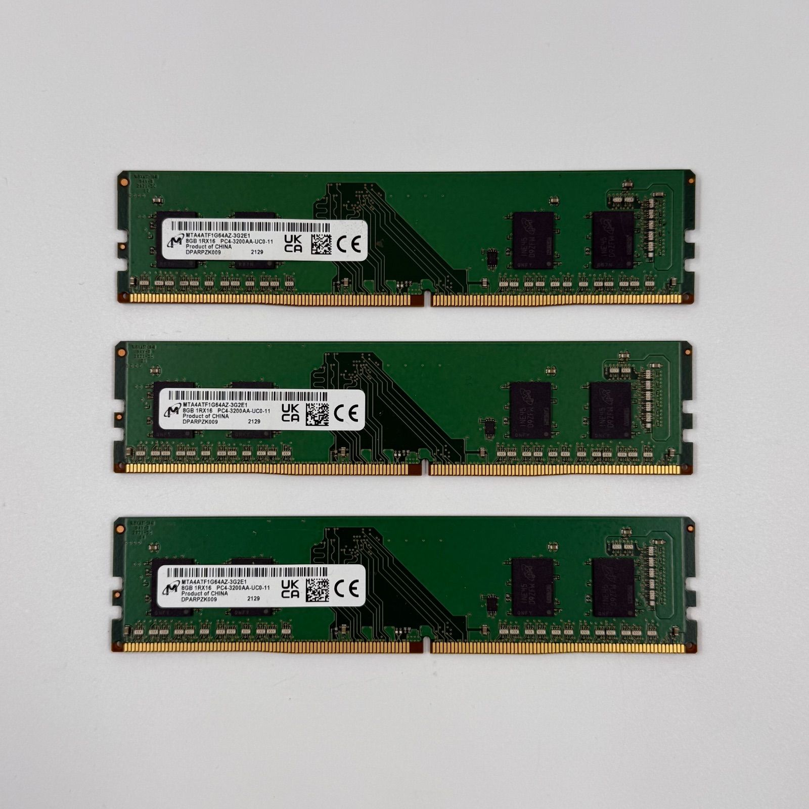 マイクロン【合計24GB】8GB×3枚セット価格　PC4-3200AA デスクトップ用メモリ