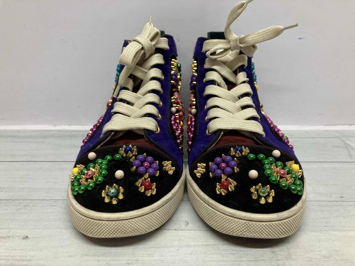 christian Louboutin クリスチャン ルブタン スニーカー マルチカラー ビジュー 37 23cm christian Louboutin クリスチャン ルブタン スニーカー マルチカラー ビジュー 37 23cm