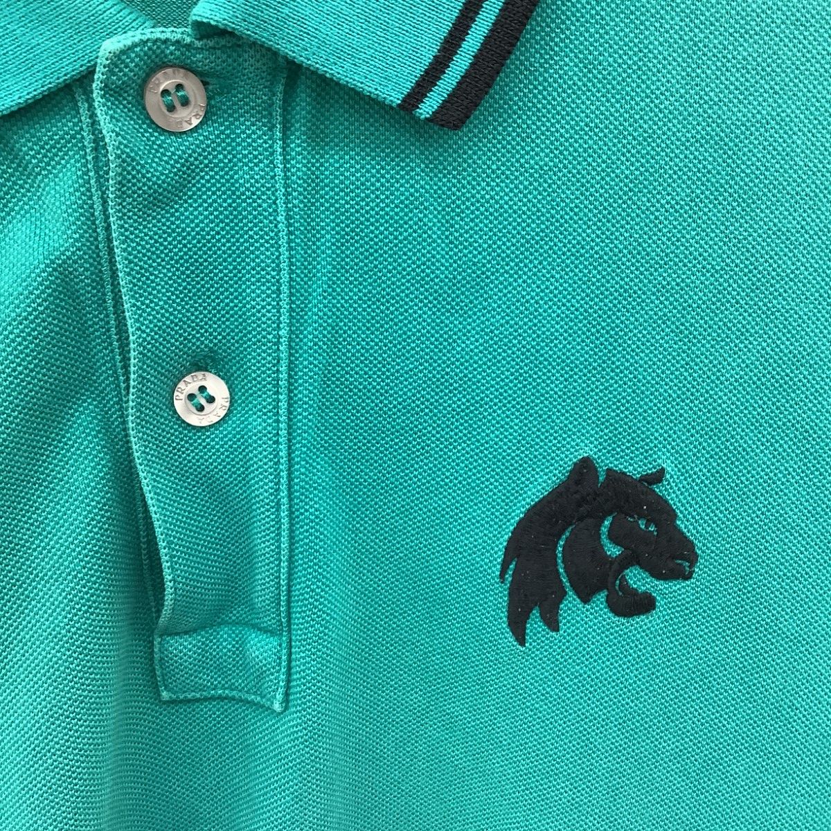 PRADA プラダ メンズ ポロシャツ SIZE M エメラルドグリーン - メルカリ