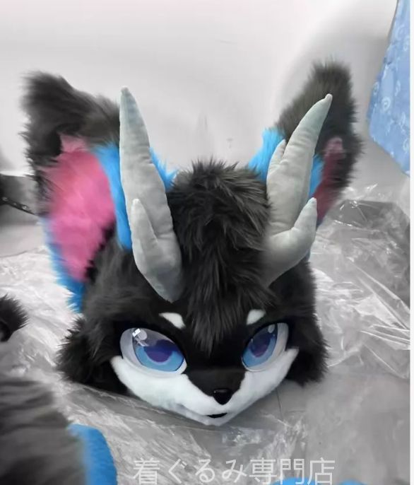 犬　猫　着ぐるみ ヘッド全頭　ヘッド ケモノ ファースーツ ぬいぐるみ コスプレ コスチューム Kurumi 一点物 C455