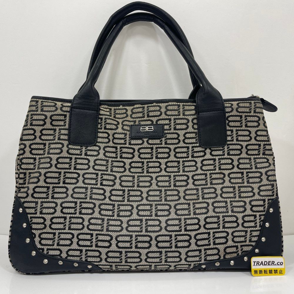 07w70191 BALENCIAGA/バレンシアガ BBロゴ 総柄 トートバッグ