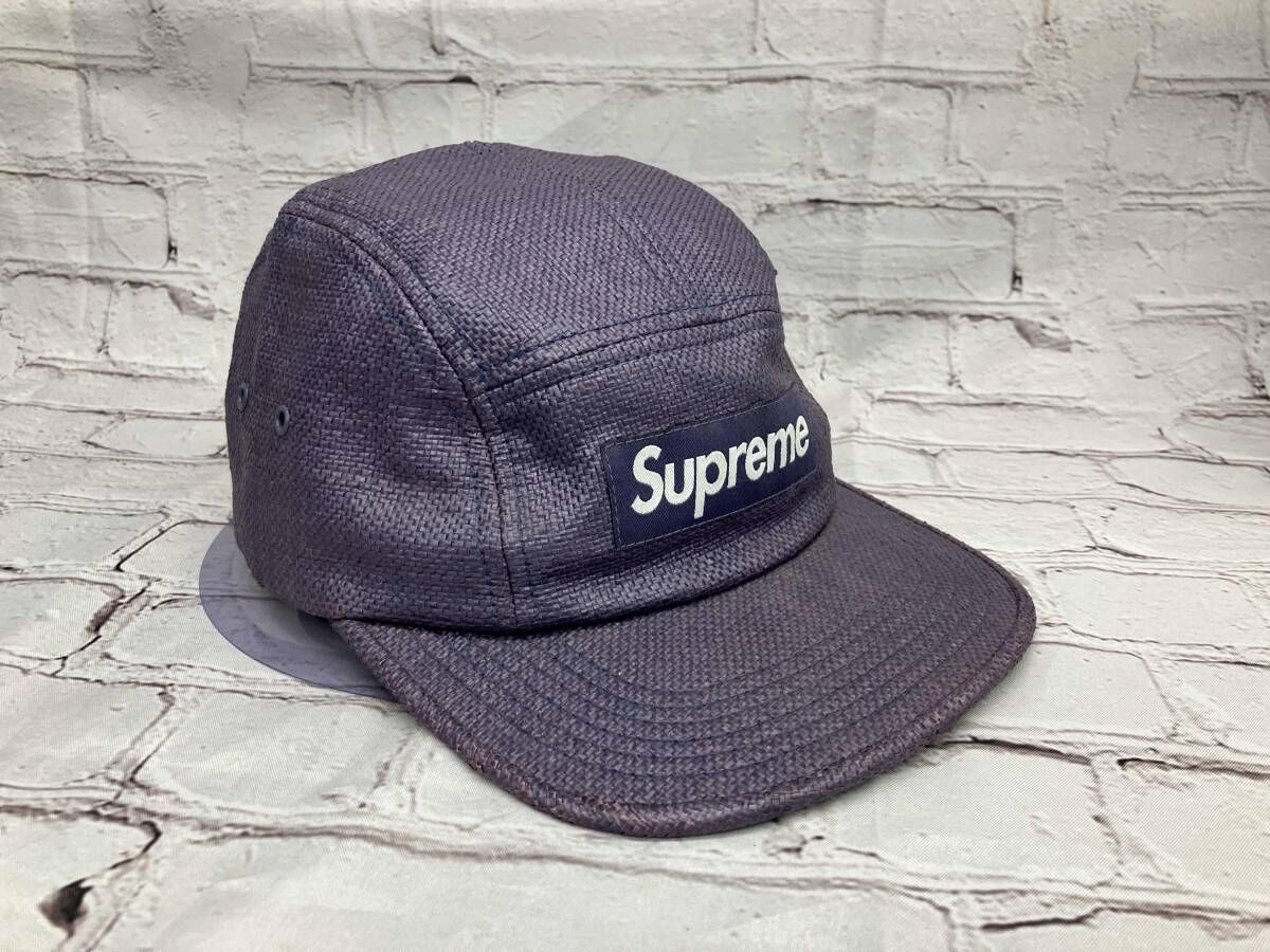 Supreme/キャップ/Rafia Basketweave Camp Cap/パープル シュプリーム