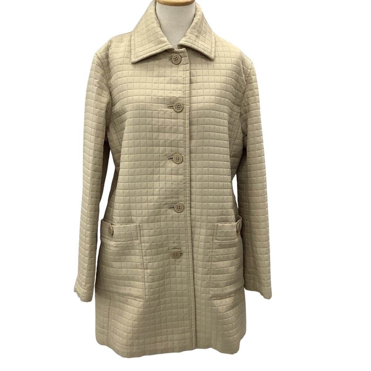 ISSEY MIYAKE イッセイミヤケ PLEATS PLEASE コート SIZE 4 PP72-ZA852 ベージュ