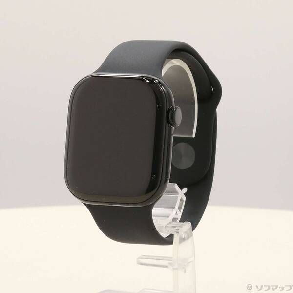 ソフマップ 〔中古品〕 Apple Watch Series 11 GPS 46mm ジェットブラックアルミニウムケース ブラックスポーツバンド【262】