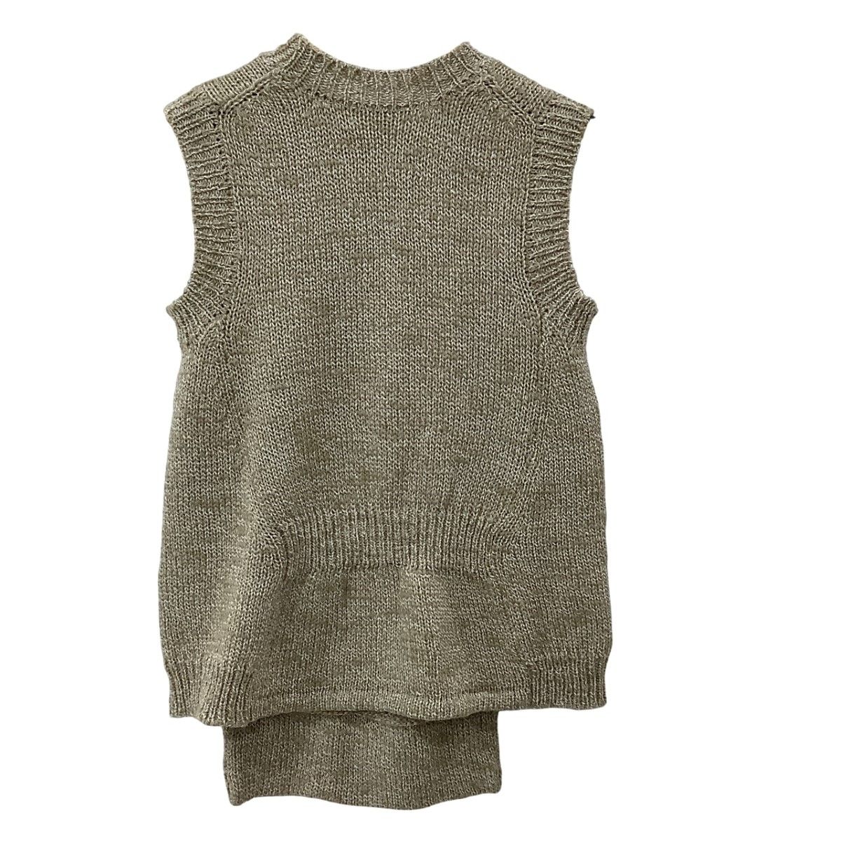 Y's ワイズ レディース ポケット付き ニットベスト SIZE 3 YS-K20-184 ベージュ
