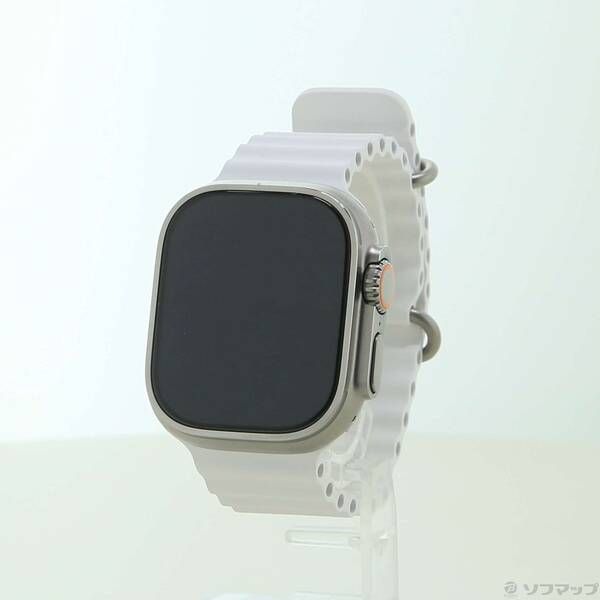 ソフマップ 〔中古品〕 Apple Watch Ultra GPS + Cellular 49mm チタニウムケース ホワイトオーシャンバンド【262】