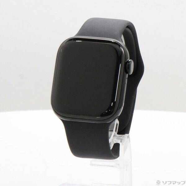 ソフマップ 〔中古品〕 Apple Watch Series 11 GPS 42mm ジェットブラックアルミニウムケース ブラックスポーツバンド【344】