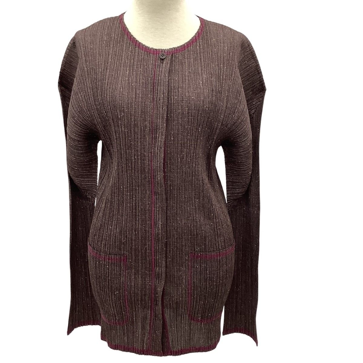 ISSEY MIYAKE イッセイミヤケ PLEATS PLEASE ジャケット SIZE 3 PP12-JD265 パープル