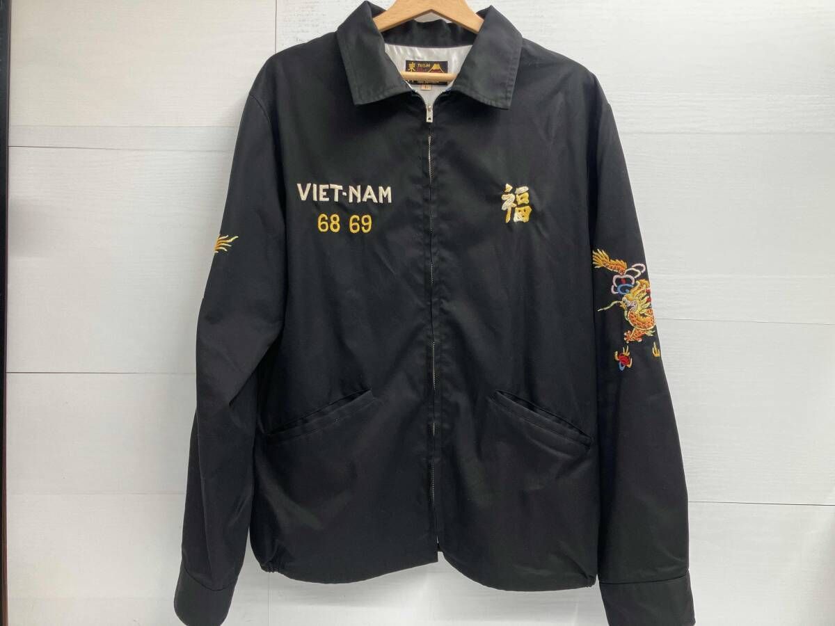 TAILOR TOYO テーラー東洋/スカジャン VIET NAM JK DRAGON /TT15879 /ブラック Lサイズ/東洋エンタープライズ
