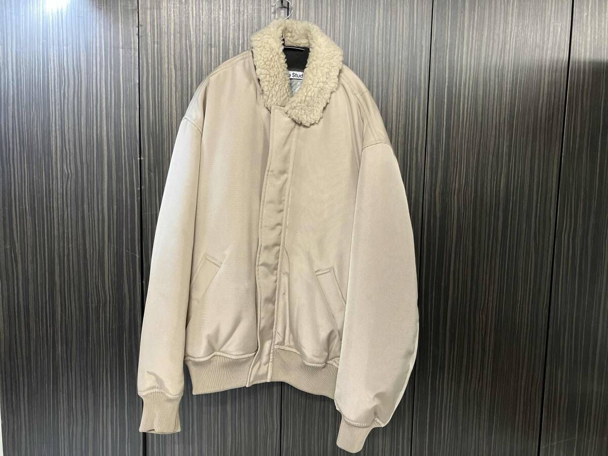 Acne Studios アクネ ストゥディオズ グレージュ サイズM ブルゾン 23aw Bomber Jacket FN-MN-OUTW000963