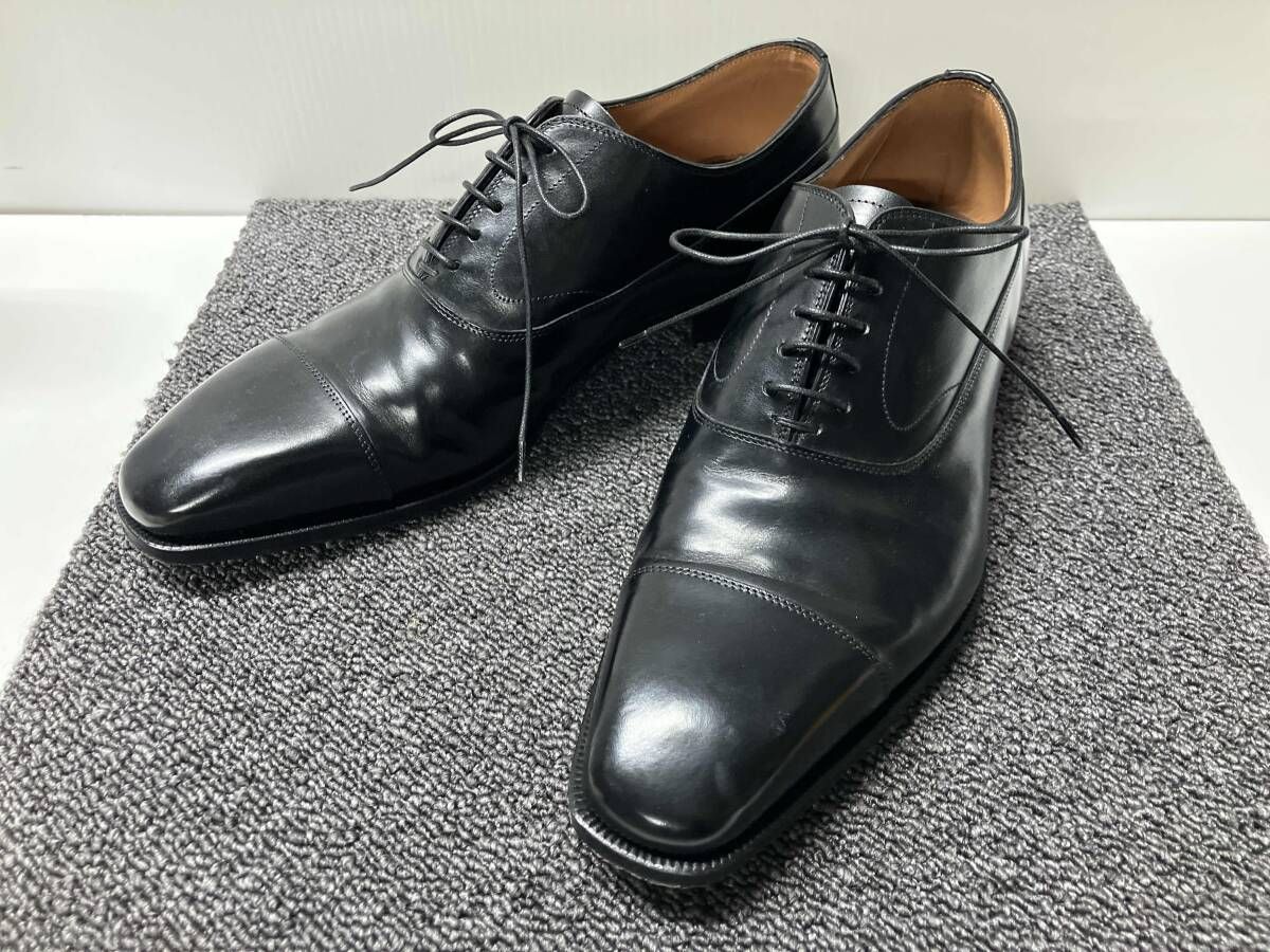 Fabi ファビ ストレートチップ レザーシューズ 革靴 ビジネスシューズ サイズ8.5 ブラック 黒 メンズ