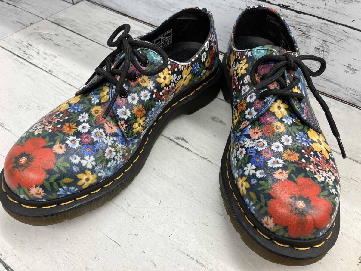 Dr.Martens ドクターマーチン 3ホール ワークブーツ 花柄 23.0cm UK6