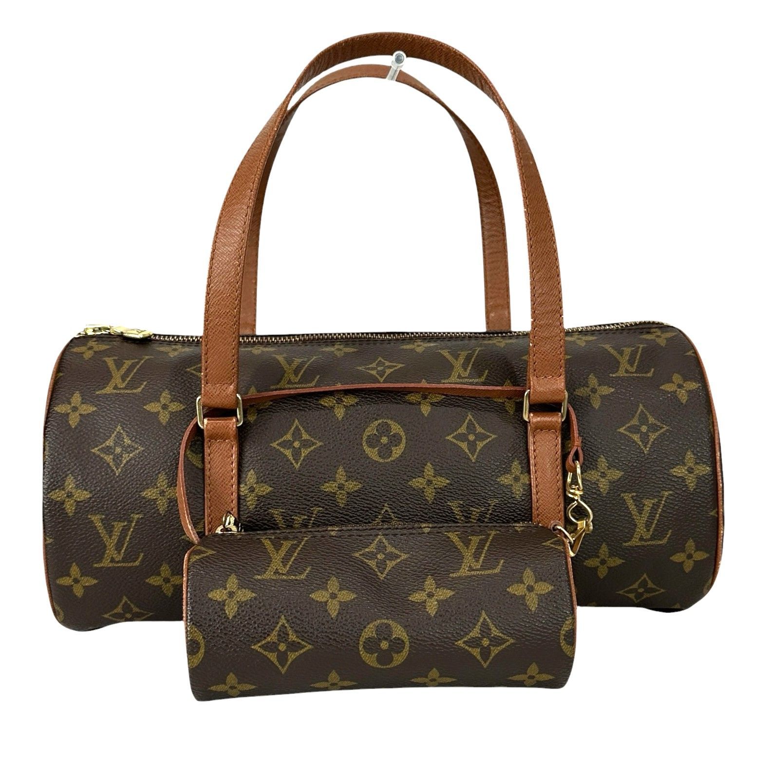 【Louis Vuitton】ルイ・ヴィトン M51365 パピヨン30 モノグラム ブラウン ハンドバッグ 手提げ ポーチ付き 旧型 レディース 【中古品】 USED-AB 【9356】