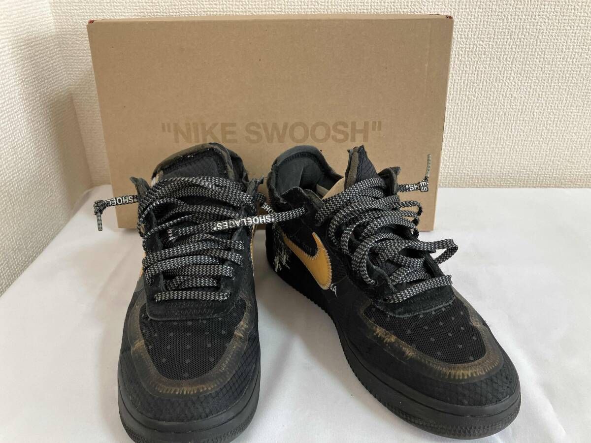 NIKEXOff-White/スニーカー/THE 10/ AF1 LOW/ブラック/A04606-001/25cm