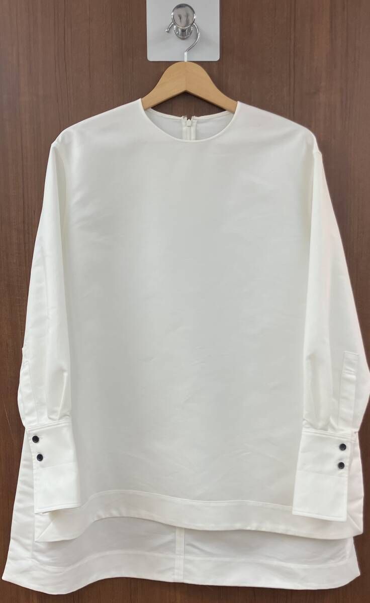 LOHEN／ハイカウントダブルクロス／長袖ブラウス／JH24SS-BL001／ホワイト／サイズF／ローヘン／レディース