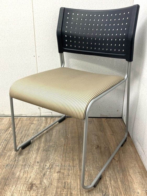 【中古品】アイリスチトセ スタッキングチェア ライタスLTS-110V L茶柄 その他のカラー