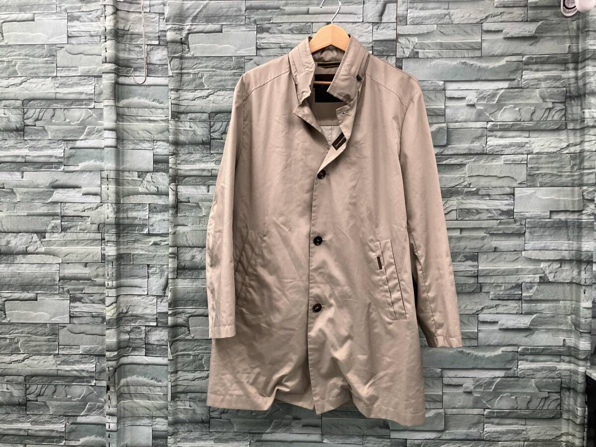 MOORER/その他コート/ステンカラーコート　フード収納可　ベージュ/通年