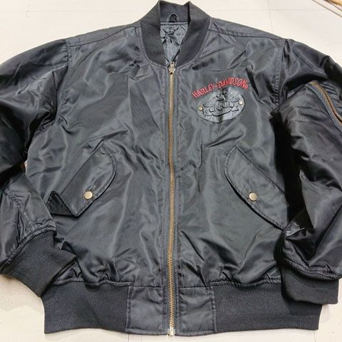 ハーレーダビッドソン　MA-1　フライトジャケット　HOG1001　ライダース　Lサイズ