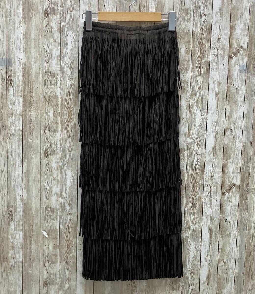 PLEATS PLEASE ISSEY MIYAKE イッセイミヤケ PP94-JG625 レディース プリーツスカート size1 ブラウン
