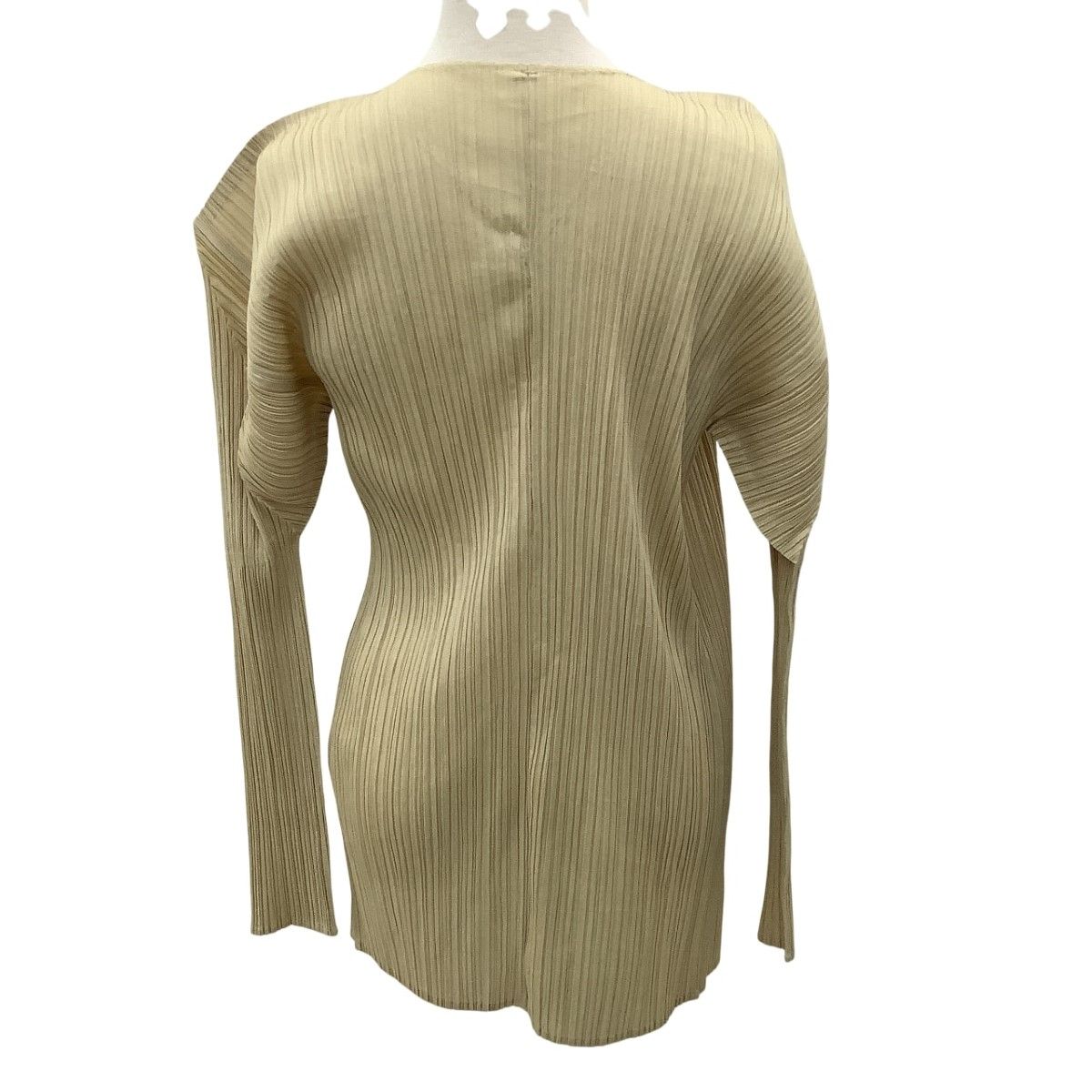 PLEATS PLEASE カーディガン アイボリー ISSEY MIYAKE イッセイミヤケ PLEATS PLEASE カーディガン SIZE 3 PP04
