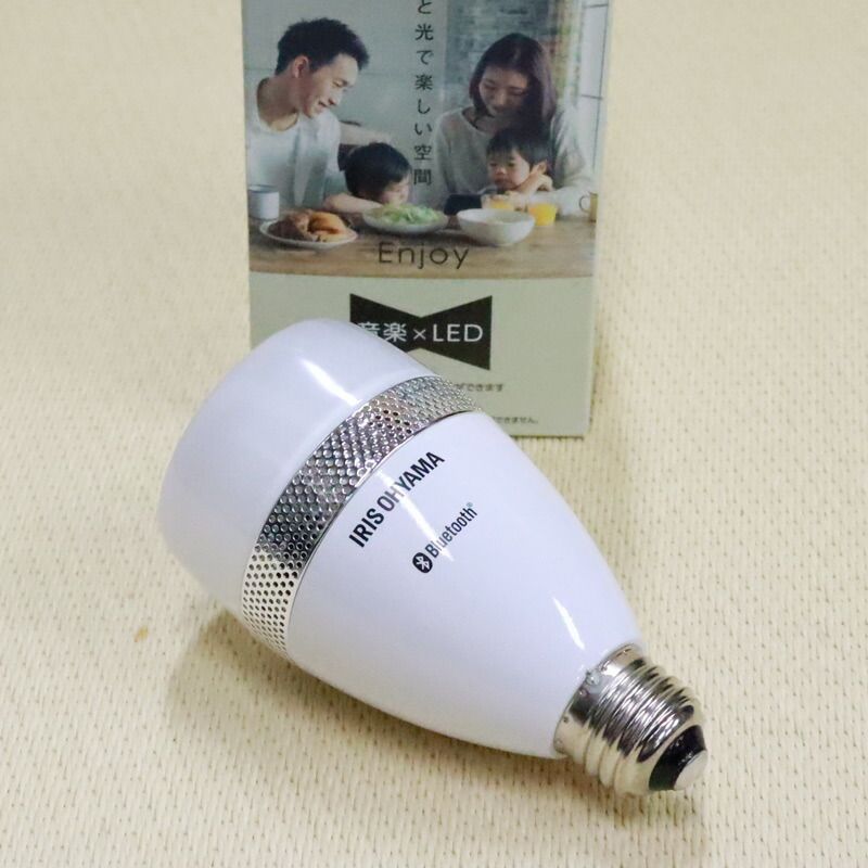 中古 スピーカー付きLED電球 3個セット アイリスオーヤマ 未使用