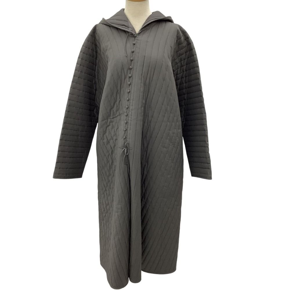 JURGEN LEHL ヨーガンレール レディース キルティング ロングコート SIZE M グレー