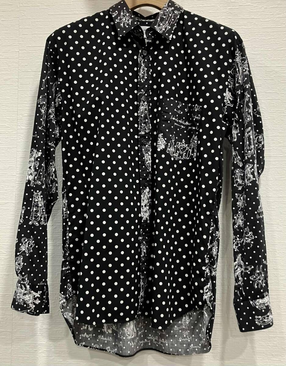 COMME des GARCONS ブラック SHIRT 長袖シャツ JEAN MICHEL BASQUIAT ドット コムデギャルソン