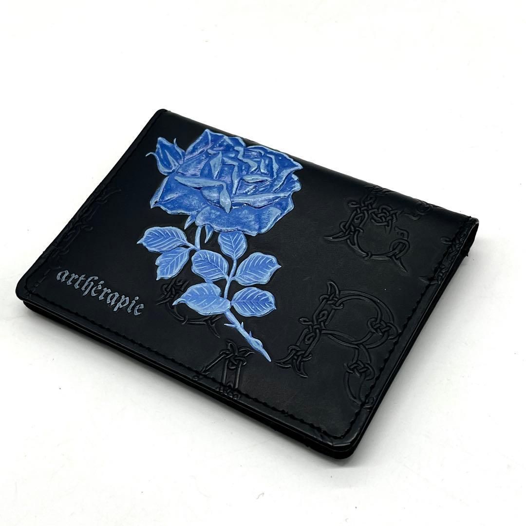 アルセラピィ フィセルローズ 青薔薇 カードケース 本革 ゴルチエ系 3002 artherapie アルセラピィ フィセルローズ 青薔薇 ブルーローズ カード