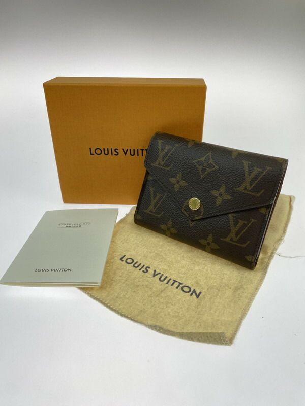 LOUIS VUITTON ルイ ヴィトン M62472 FY3250 モノグラム ポルトフォイユ ヴィクトリーヌ ウォレット サイフ 財布 【179-260605-yn-01-min】