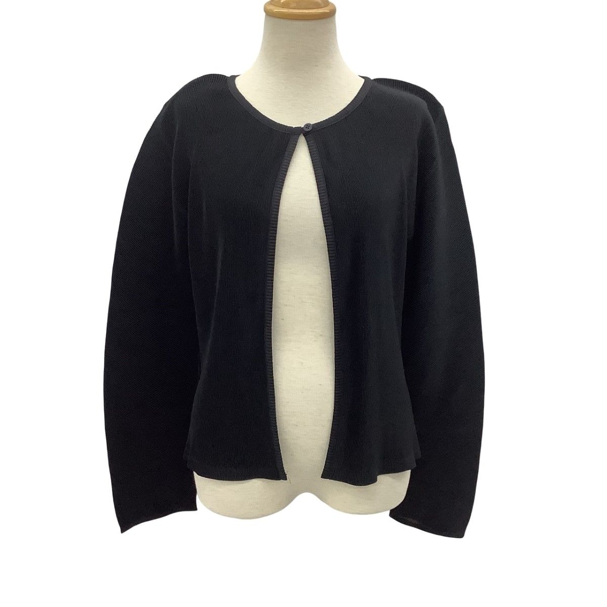 ISSEY MIYAKE イッセイミヤケ PLEATS PLEASE カーディガン SIZE 3 PP23-FO372 ブラック