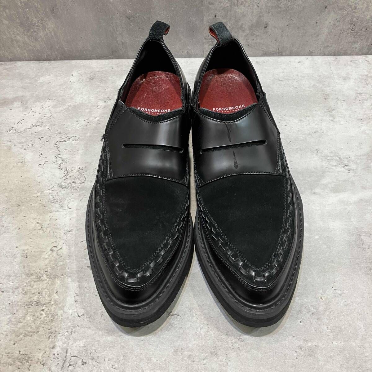 FORSOMEONE クリーパーシューズ size 27.0 ブラック フォーサムワン
