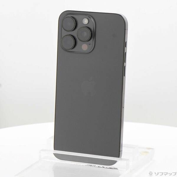ソフマップ 〔中古品〕 iPhone15 Pro Max 256GB ブラックチタニウム MU6P3J／A SIMフリー【349】
