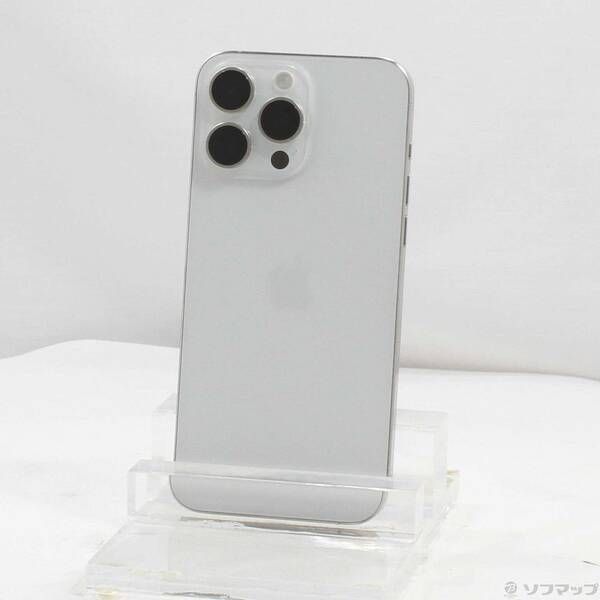 ソフマップ 〔中古品〕 iPhone15 Pro Max 256GB ホワイトチタニウム MU6Q3J／A SIMフリー【377】
