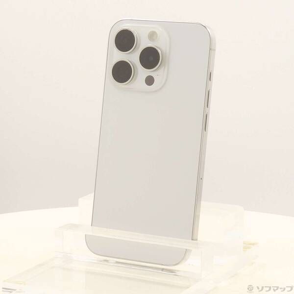 ソフマップ 〔中古品〕 iPhone15 Pro 128GB ホワイトチタニウム MTU83J／A SIMフリー【295】