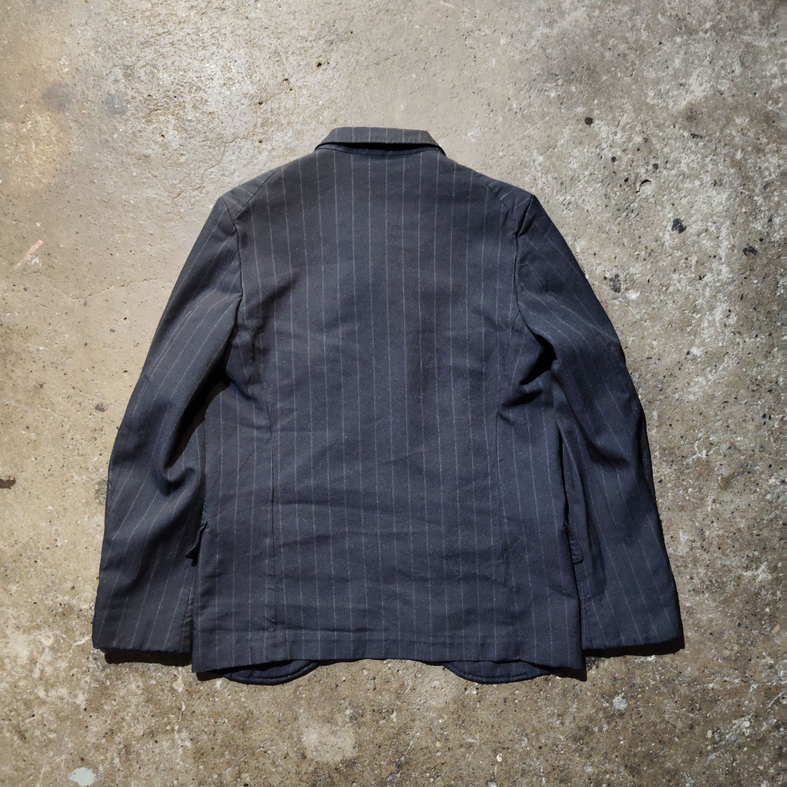 COMME des GARCONS HOMME DEUX 17ss ポリ縮ストライプジャケット 