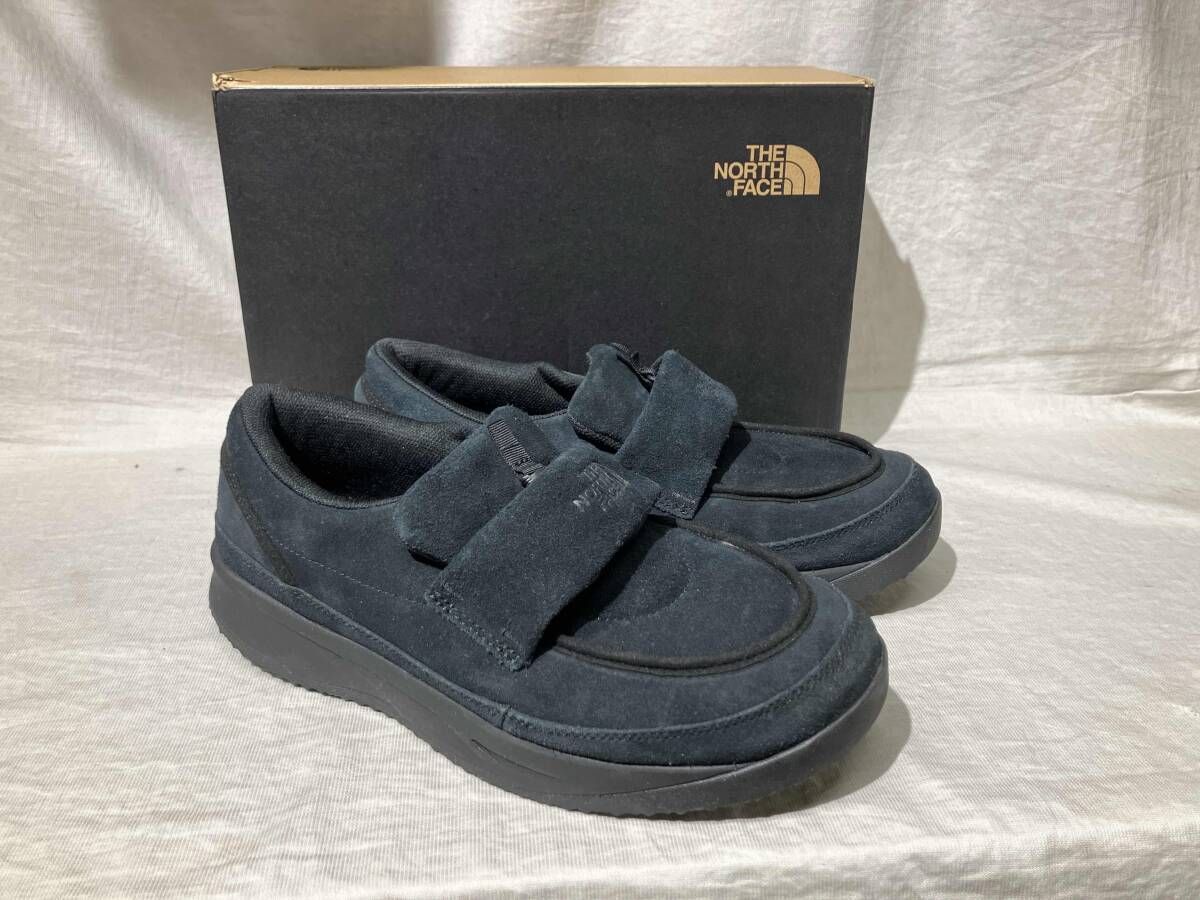 THE NORTH FACE スニーカー Nuptse Loafer Suede 28cm ブラック ノースフェイス