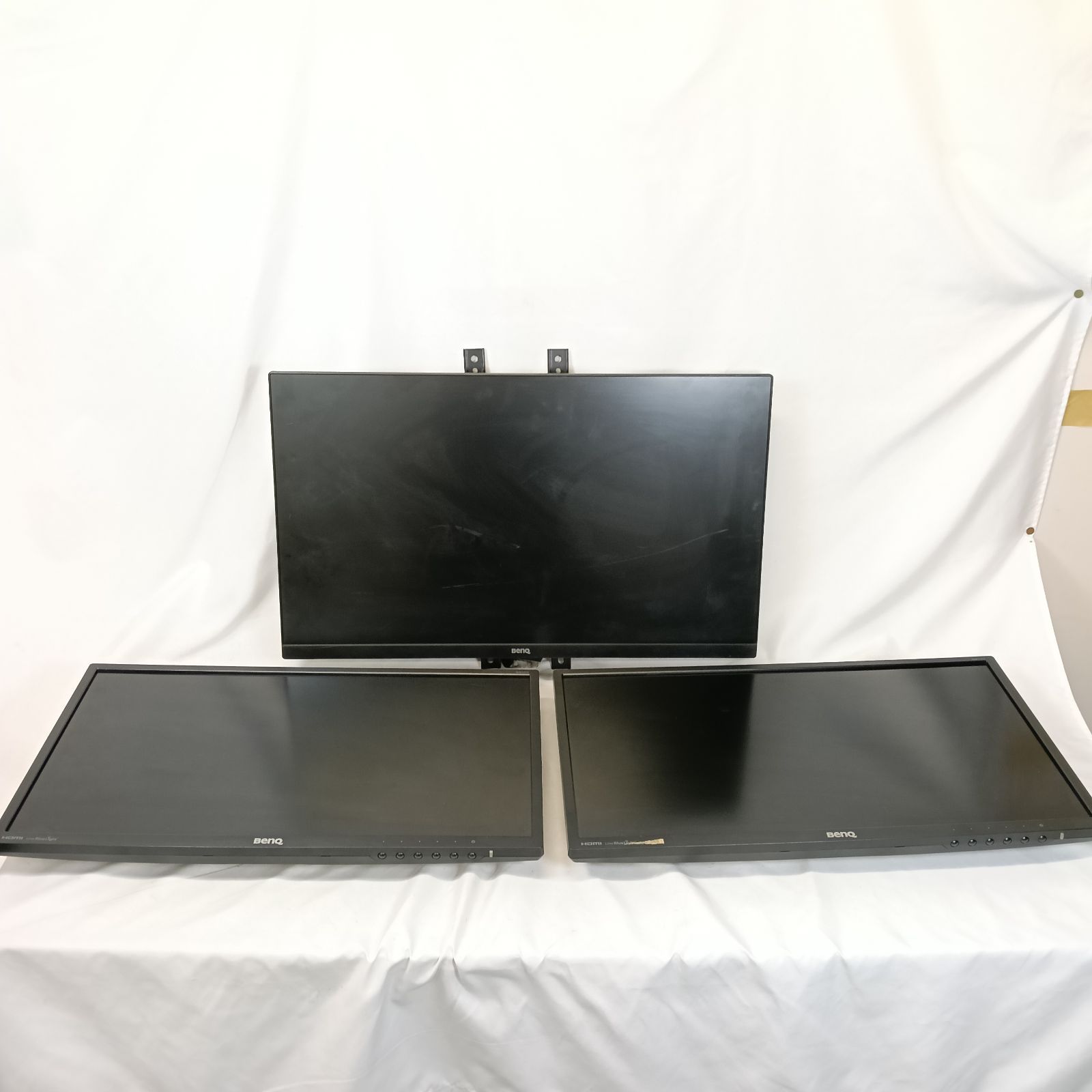 動作品 BenQ 23.8型 27型 液晶モニター 3台セット GW2470HL GW2780 おまけ電源コード1本