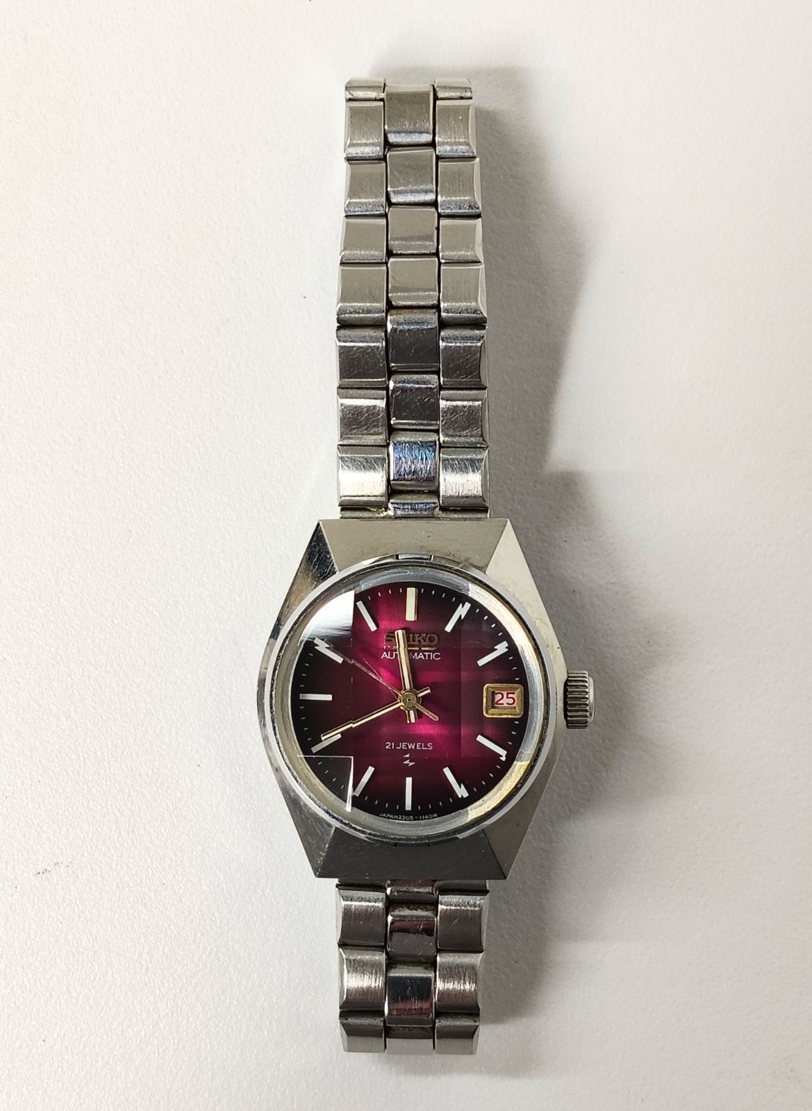 【動品】SEIKO　2205-0660　1970年代　自動巻きハイビート構造