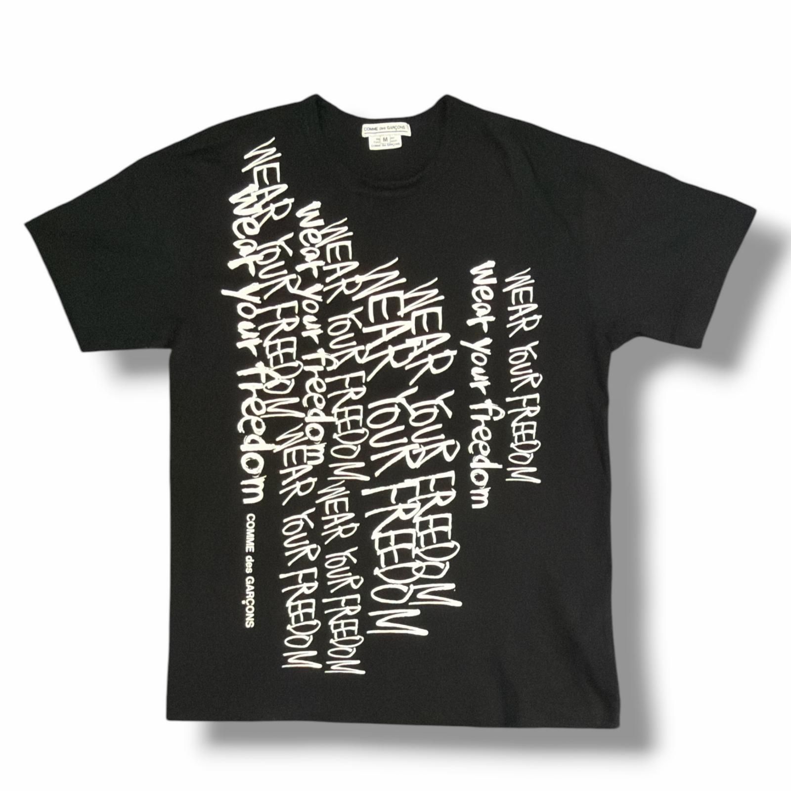 COMME des GARCONS 25SS メッセージ ペイントスローガン Tシャツ 半袖