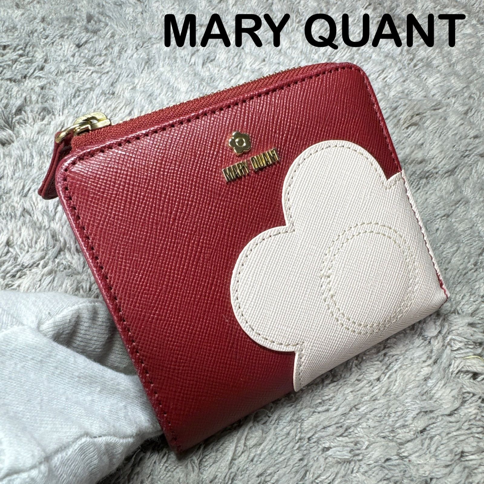 MARY QUANT マリークワント 二つ折り財布 レザー - メルカリ