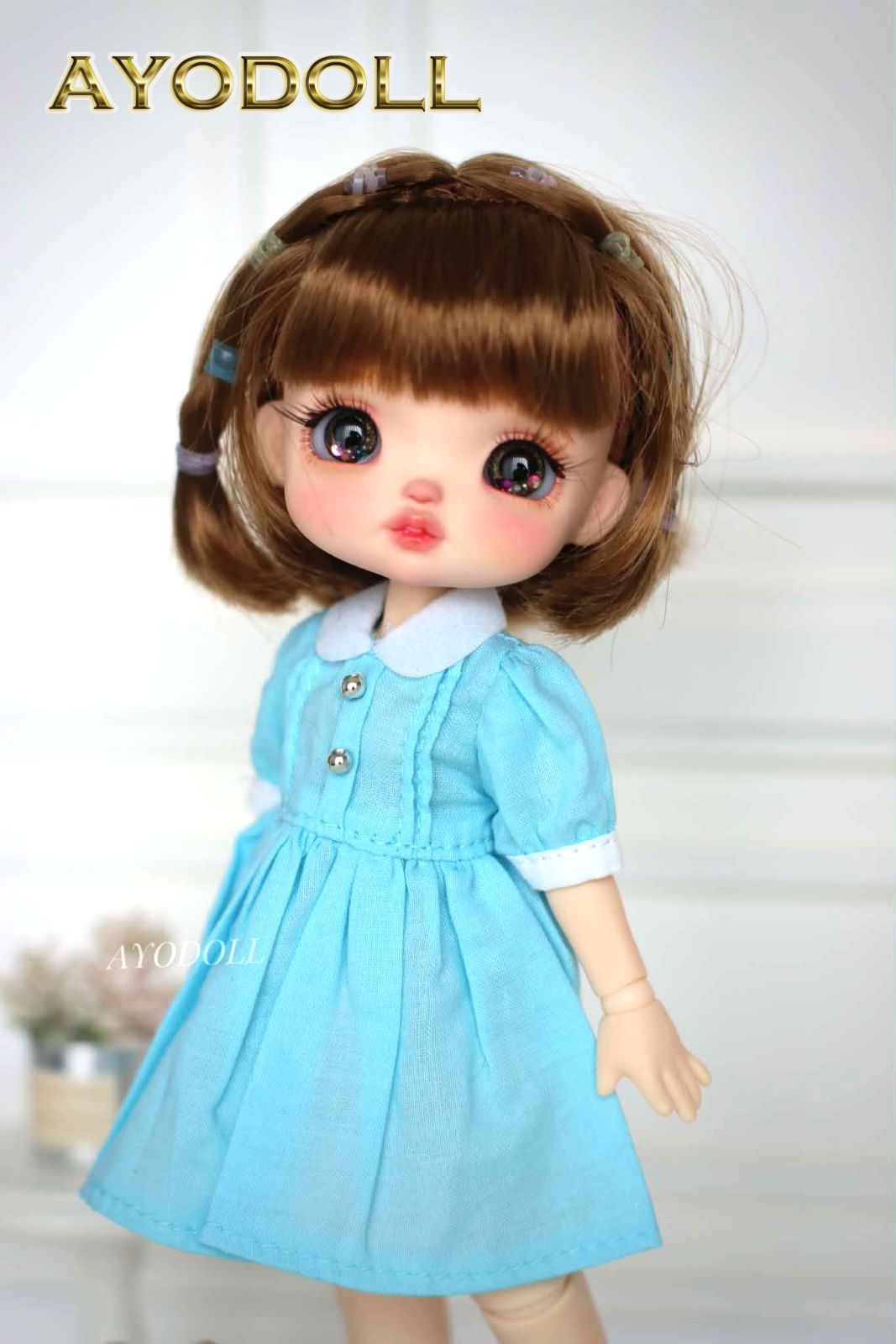 【AYODOLL公式】フワリンちゃん【プレミアムⅦ】 ミディサイズ（1/8サイズ）美白透明肌 フルセット