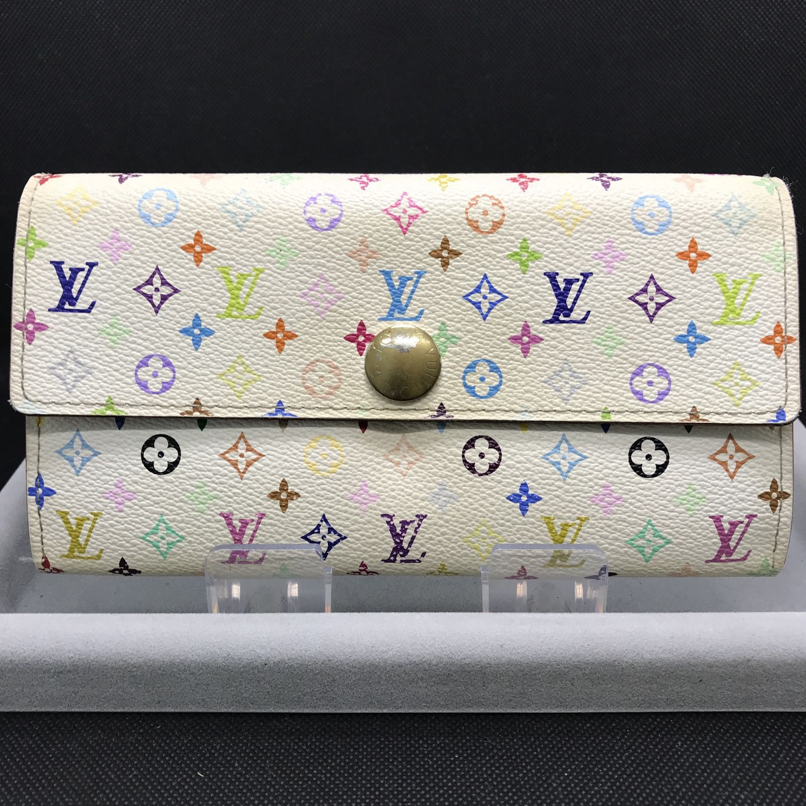 LOUIS VUITTON ルイヴィトン マルチカラー 長財布 白 モノグラム LOUIS VUITTON ルイヴィトン 長財布 モノグラムマルチカラー ホワイト