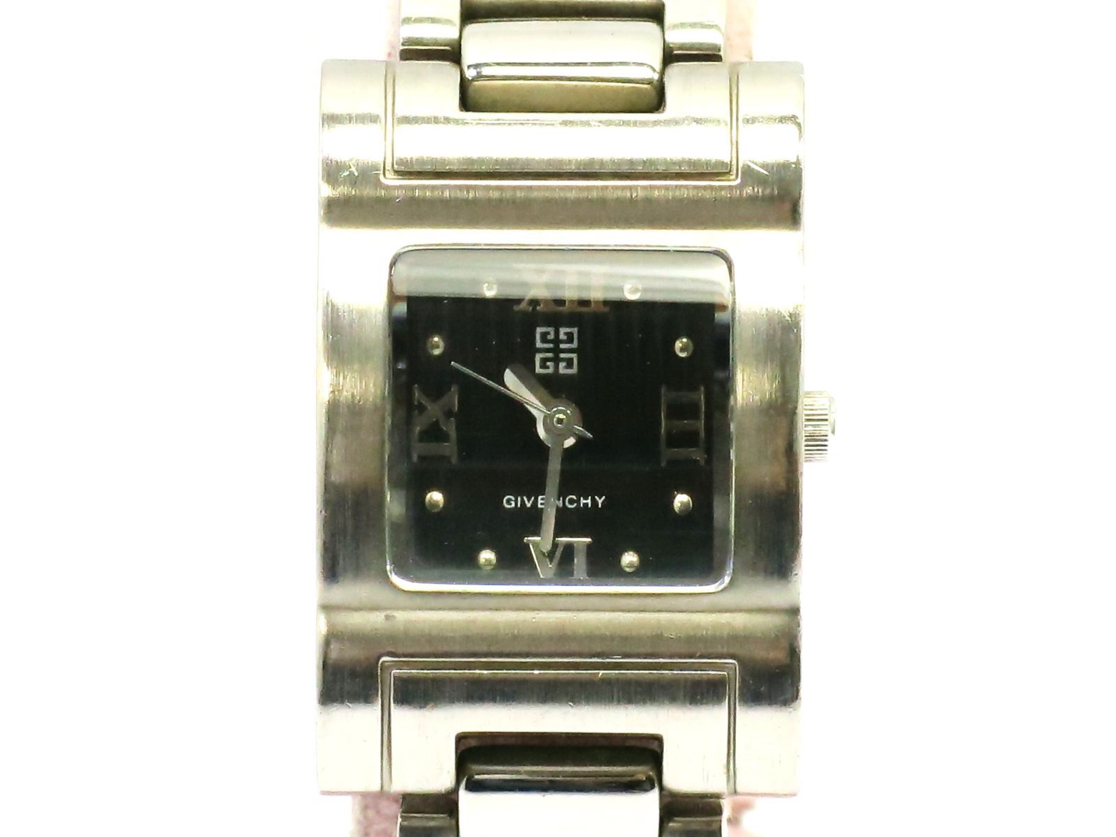 ジバンシイ　腕時計　レディースクオーツ　スクエア黒文字盤　GIVENCHY　18715304