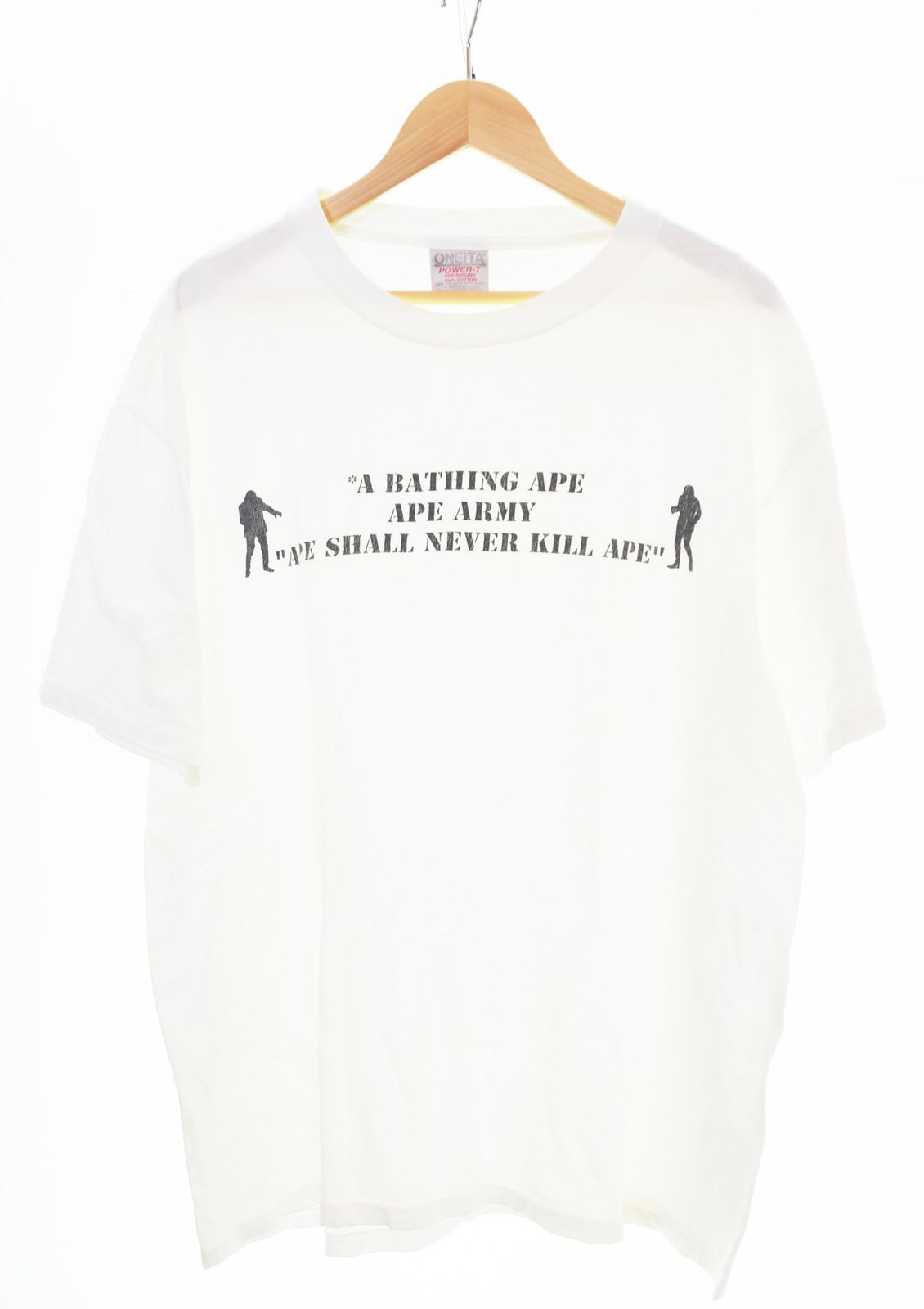 ア ベイシング エイプ A BATHING APE ONEITA グラフィックTEE Tシャツ ホワイト 103MT-4758