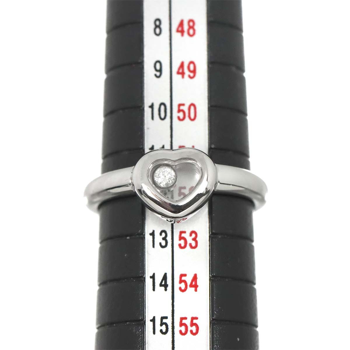 ショパール Chopard ハッピーダイヤ ハート 9号 リング ダイヤ K18 WG