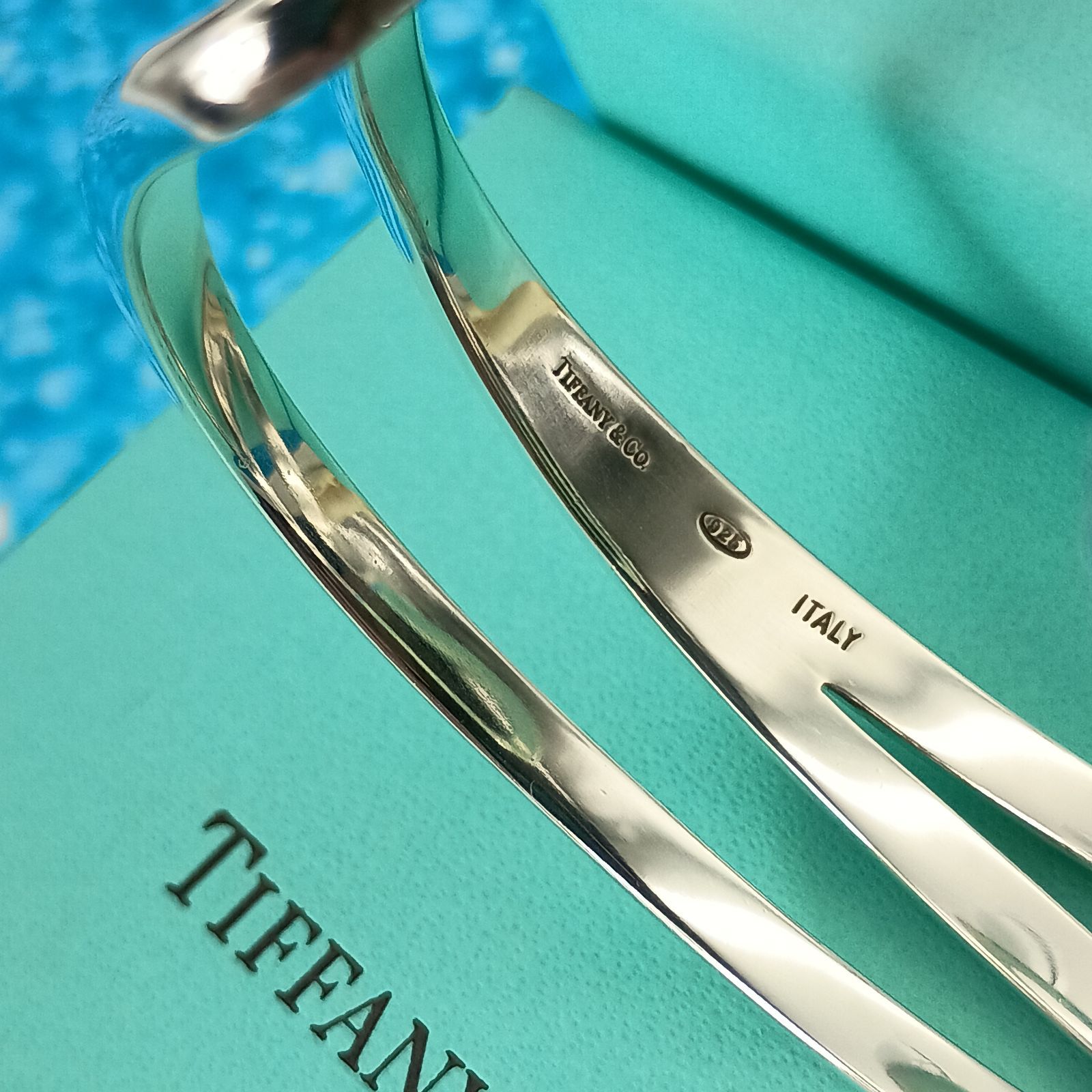 TIFFANY&Co. ティファニー ダイアゴナル バングル カフ レディース 