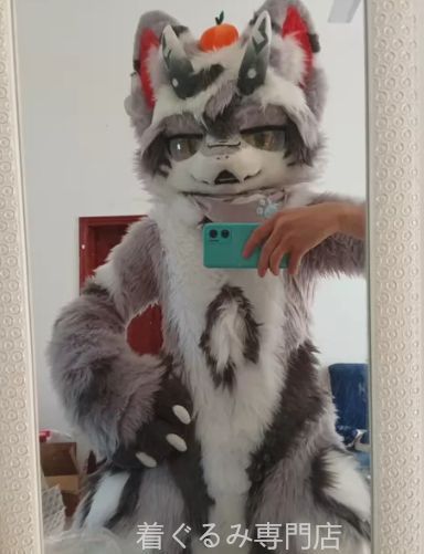 犬　猫　着ぐるみ ヘッド全頭　ヘッド ケモノ ファースーツ ぬいぐるみ コスプレ コスチューム Kurumi 一点物 C456