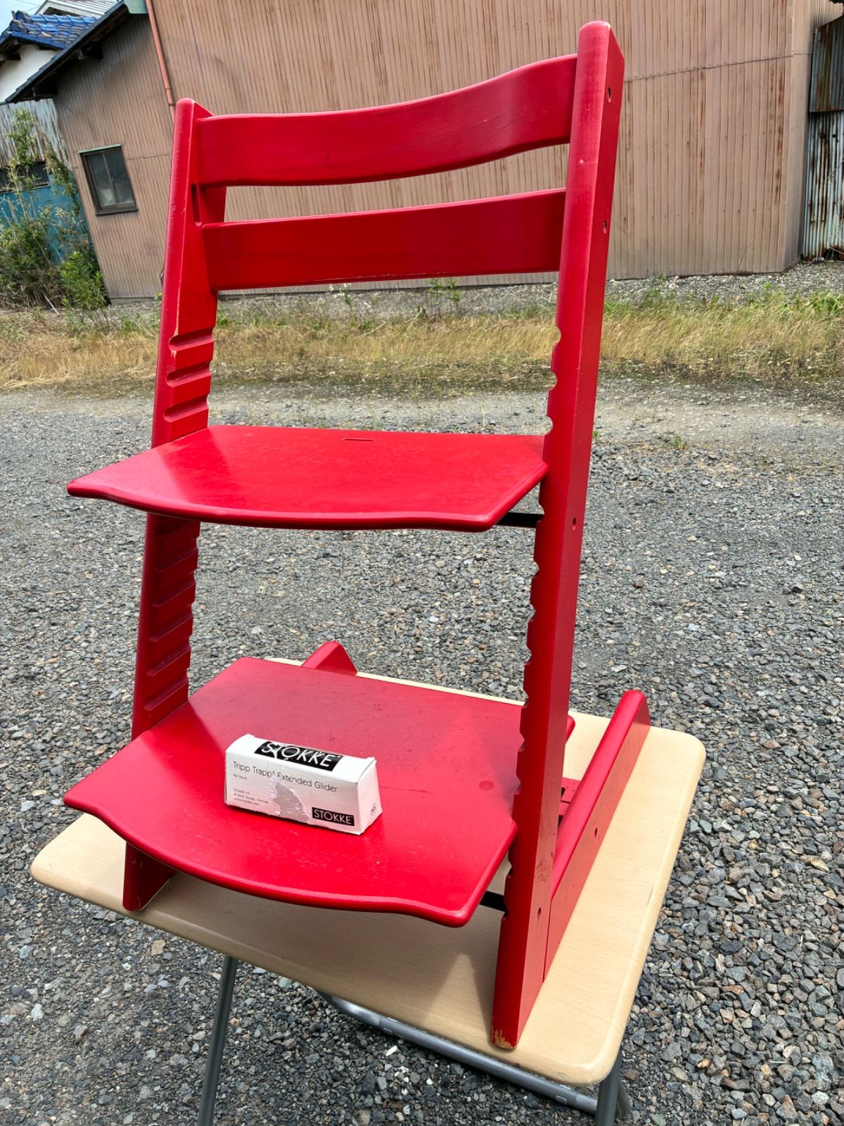 希少品】赤いSTOKKE ストッケ トリップトラップ シリアルナンバー 